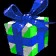 Blue Ribboned Holiday Gift